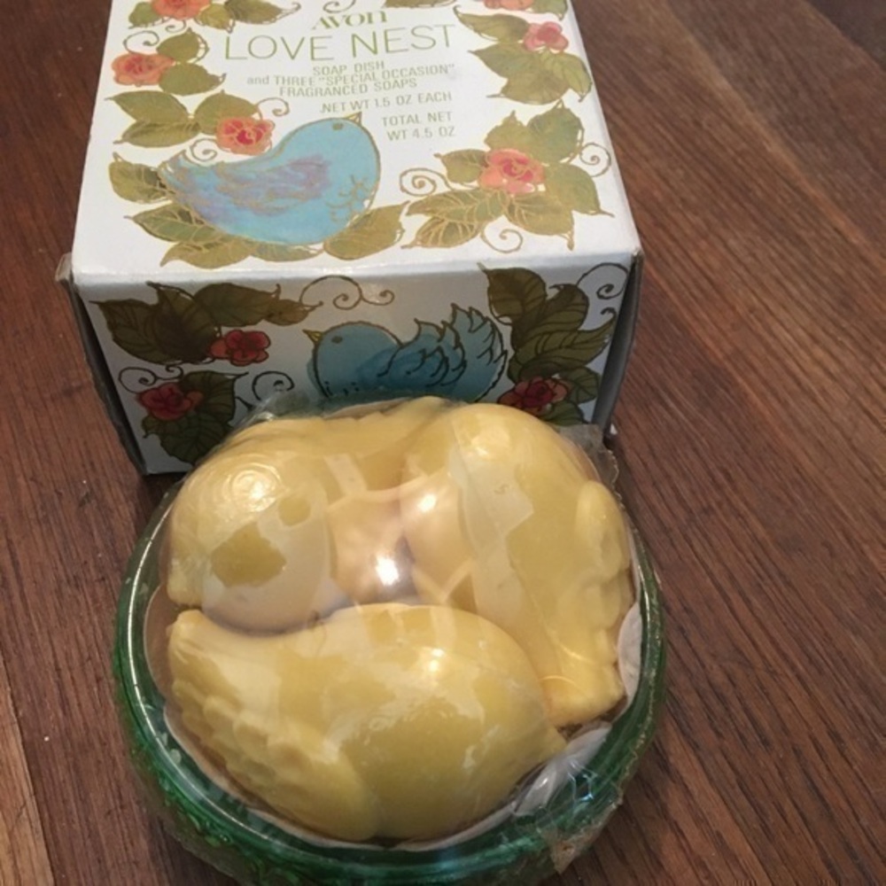 Avon Love Nest Bird Trio Special Occasion Soaps NWOT